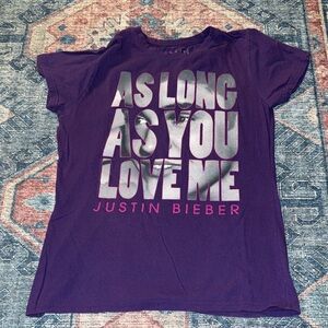 Justin Bieber “As Long As You Love Me” Purpose Tour Shirt